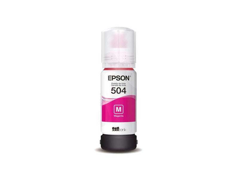 Epson 504 Magenta · foto de una botella
