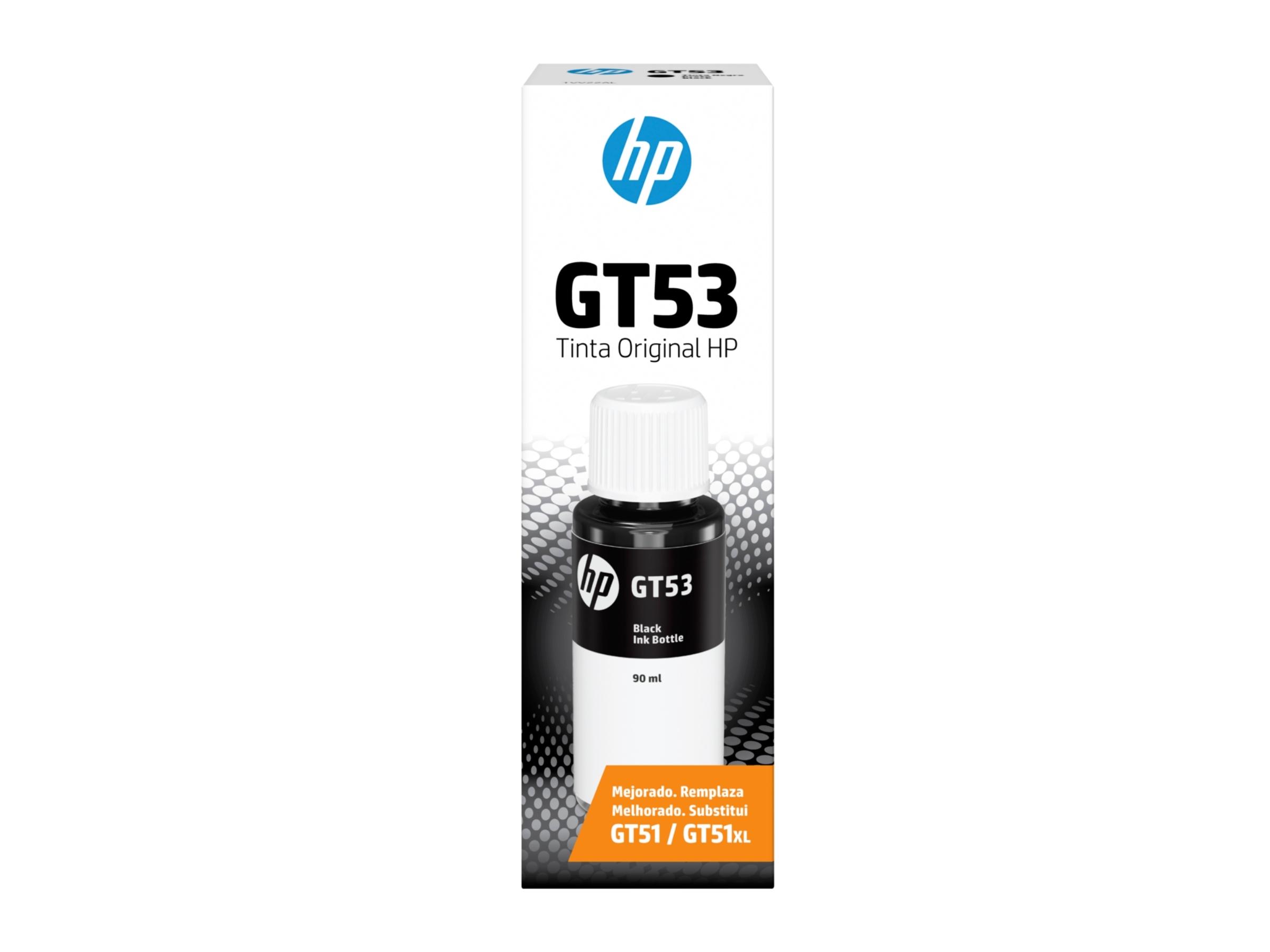Juego de tintas HP · 4 colores · foto de una botella
