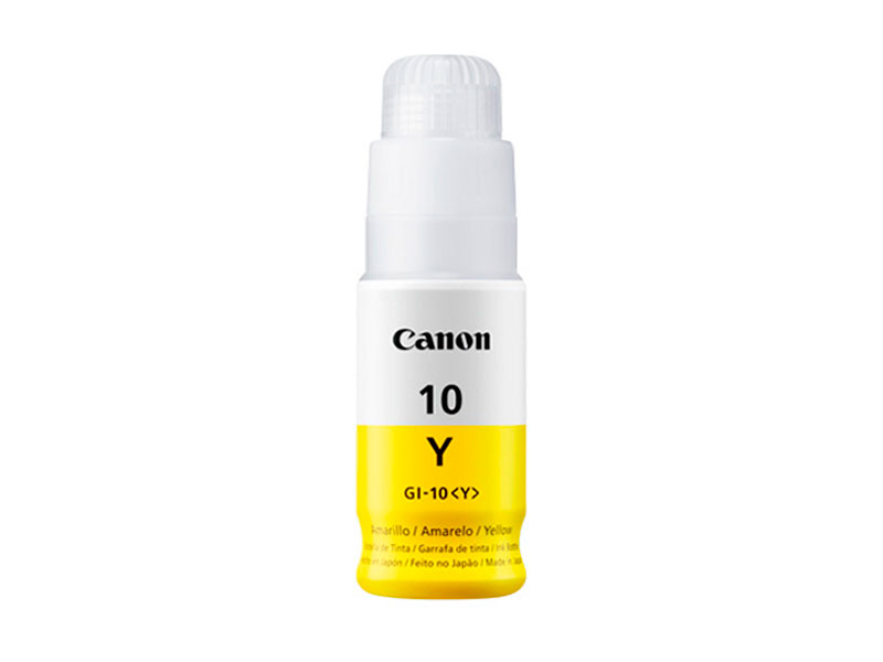 Canon GI-10 Amarillo · foto de una botella