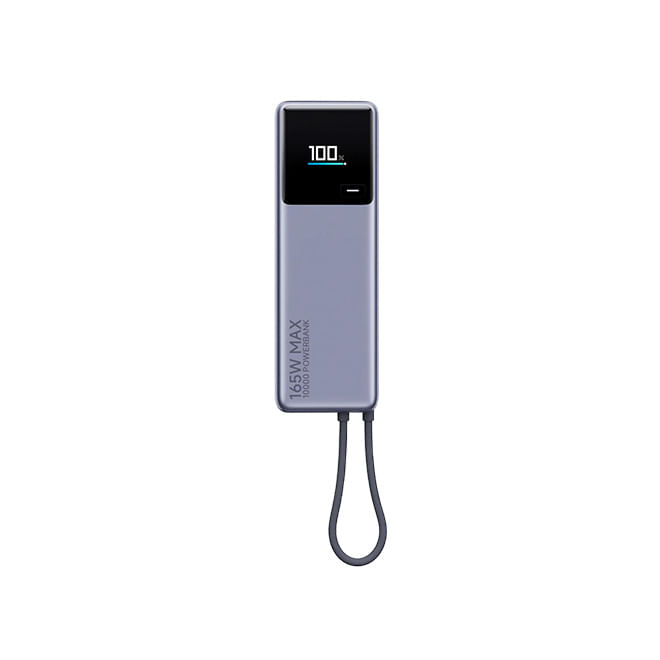 Xiaomi 165W Power Bank 10000mAh (Integrated Cable) · Gris oscuro