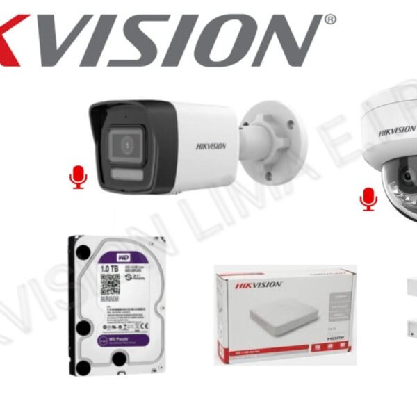 Kit Hikvision · 4 cámaras